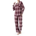 thumbnail image 5 of Wrangler Women's Flannel Button-Down Pajama Set, 2-Piece, Sizes S-4X, 5 of 20