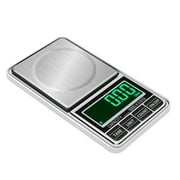High Precision Electronic Scale Mini Digital Pocket Scales Weight Measuring Tool for Jewelry Crude Medicine Daily Use (500g/0.01g+USB Cable)