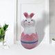 thumbnail image 5 of Estatua de Conejo de Pascua Soledad decoración de huevo de Pascua rosado, 5 of 7