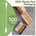 thumbnail image 4 of Jenvita Bamboo Cotton Swabs Wooden Sticks, Double Tip 3 in., 500 Pack, 4 of 9