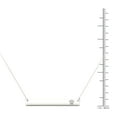 thumbnail image 4 of aaXia 10K White Gold Diamond Accent Paw Print Bar Necklace, 4 of 5