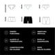 thumbnail image 4 of Boxer Briefs Sport Unnder Ropa Interior Para Hombre 1 Pieza, 4 of 4