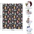 thumbnail image 4 of Black Princess Castle Rainbow Pattern Blanket,Comfortable Soft Lamb Wool Throw Blanket,All Season,Warm Lightweight Blankets for Sofa Bed Couch Living Room Chair,30"x40", 4 of 4