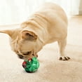 thumbnail image 4 of Christmas Dog Toy Squeaky Bone Shaped Chew Ball for Small Medium Dogs Dental Cleaning Festive Holiday Pet Gift Teething Toy with Gum Massage Texture Clearance, 4 of 6