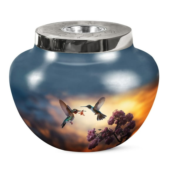 KARYLIZ Humming Bird Urns For Women Human Ashes - Cremation Urns For Human Ashes - Large Urns For Human Ashes Adult - Burial Urn - Urns For Human Ashes Adult Female - Funeral Urns For Ashes 10 Inch