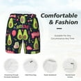 thumbnail image 5 of Gaeub Avocado Love Mens Swim Trunks Stretch Beach Shorts Quick Dry for Men Swim Shorts Swimwear with Pockets- X-Large, 5 of 9