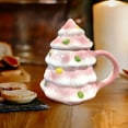 thumbnail image 5 of Cinvoph Christmas Tree Shape Cups, Ceramics Coffee Mug, Holiday Party Gifts, 5 of 5