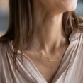 thumbnail image 3 of Personalized Name Necklace Layering Set with Paper Clip Chain, 3 of 8