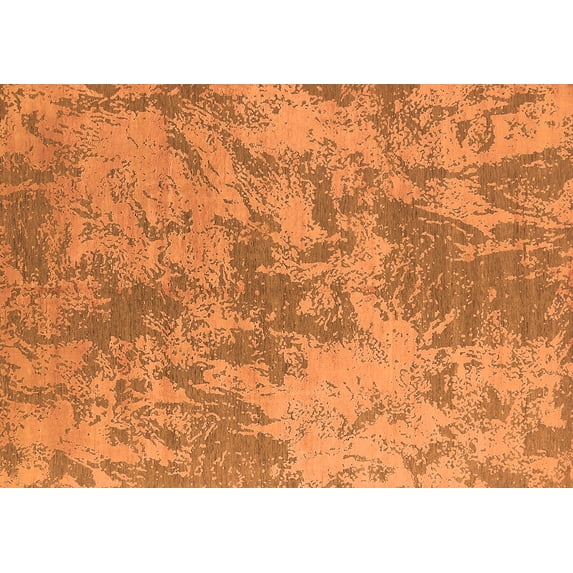 Ahgly Company Indoor Rectangle Oriental Orange Industrial Area Rugs, 6' x 9'