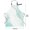 thumbnail image 2 of Kdxio Gold Lines Marble Watercolor Apron with Pockets Adjustable Kitchen Aprons for Men Women Waterproof Aprons for Cooking,Drawing,Crafting, Baking Household Cleaning, 2 of 5