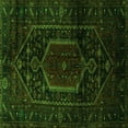 thumbnail image 1 of Ahgly Company Indoor Square Persian Green Traditional Area Rugs, 3' Square, 1 of 1