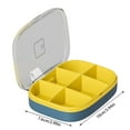 thumbnail image 3 of Snackle Box Container,Divided Serving Tray with Lid and Handle,Snack Organizer for Candy, Fruits, Nuts, 4 Compartments snack tray,Portable Snack Box for Picnic,Party,movie night,road trips, 3 of 3