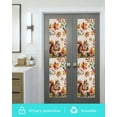 thumbnail image 5 of Window Privacy Film Colorful Squirrel Stained Glass Window Film Decorative Sun Block Window Cover Botanical Berry Pine Cones Rustic Window Clings Static Adhesive Sticker for Bathroom 29.5"x118", 5 of 7