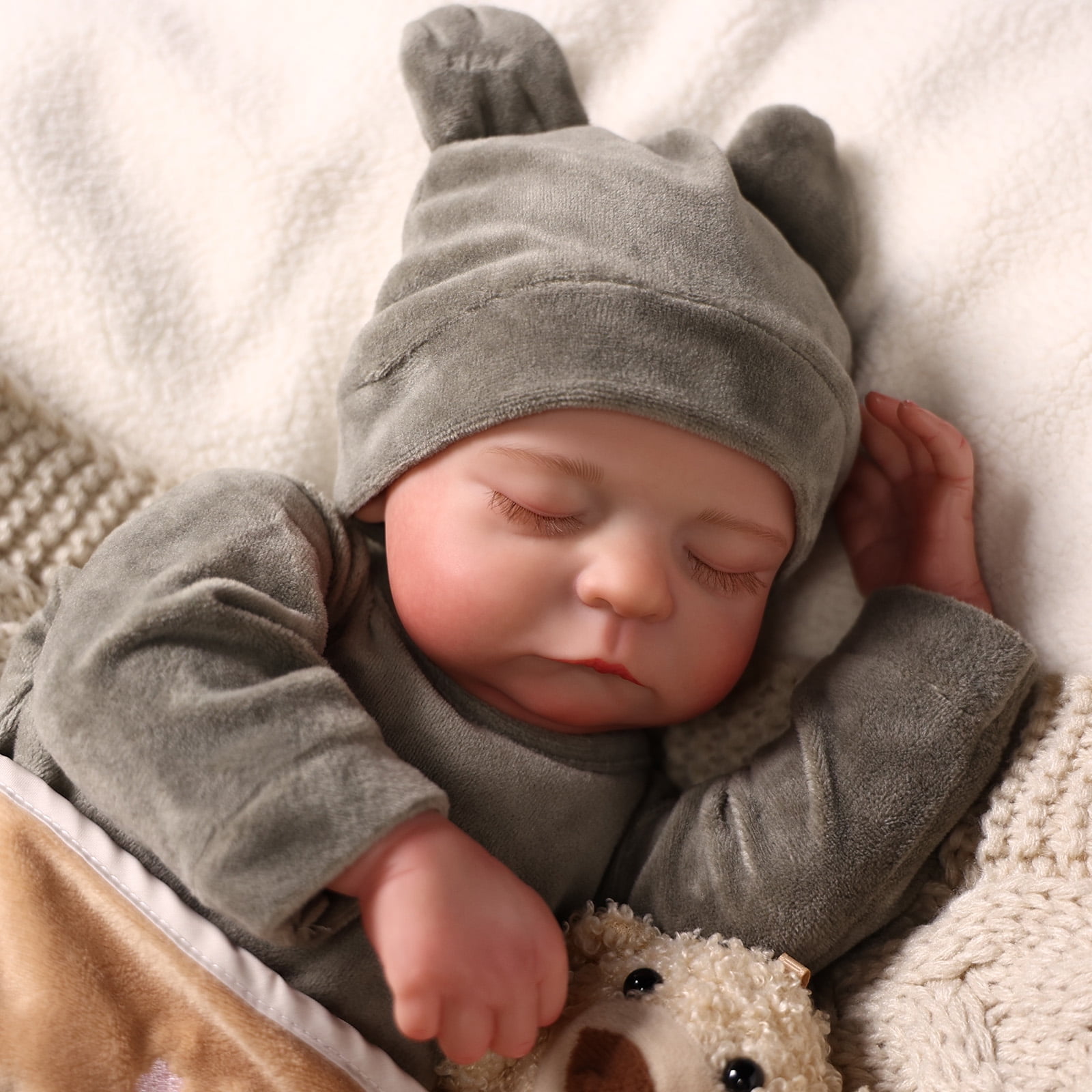 RSG Reborn Baby Dolls Boy 20 inch Newborn Baby Dolls Soft Body Real Life Baby Dolls with Toy Accessories
