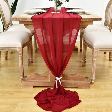 

BAMILL Table Runner Table Cloth 30x300cm for Banquet Decor Wedding Party Decoration