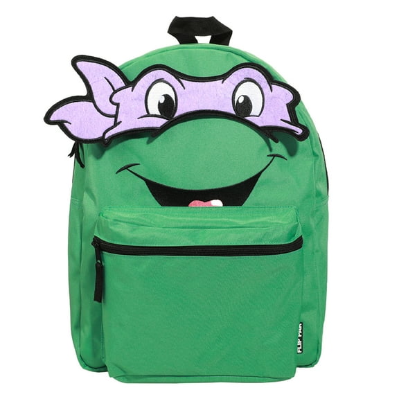 TMNT Ninja Turtles Interchangeable Characters Adult 16.5" Reversible Backpack