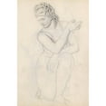 thumbnail image 2 of John Flaxman 18x24 Gold Ornate Framed and Double Matted Museum Art Print Titled - Crouching Venus, from the Cabinet of the Masks, Vatican Museum, Rome (1787), 2 of 4