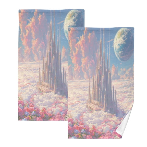 BZSMCE Face Towel Hand Towel Bath Towel Cotton Bath Towel Sets Hand Bath Towels Fashion Starlit Kingdom Pattern