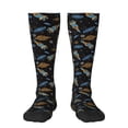 thumbnail image 1 of Fotbe Space Rocket Calcetas Divertidas Estampadas para Hombre y Mujer, Calcetas de Algodón hasta la Rodilla para Caminar, Correr, Enfermería y Embarazo, 1 of 6