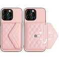 thumbnail image 3 of for iPhone 12 Pro Wallet Case with Card Holder, Elegant Durable PU Leather Protective Magnetic Closure Flip Phone Cover Kickstand RFID Blocking for Women Girls for iPhone 12 Pro, Pink, 3 of 9