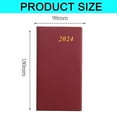 thumbnail image 2 of Planner 2024 (7'' x 3.9''), Monthly Weekly & Daily Organizer for time Management, Soft Leather Coverred, 2 of 6