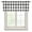 Black, variant on Pink Plaid Sheer Curtains Valances for Windows Spring Summer Farmhouse Buffalo Checkered Chiffon Kitchen Valances for Cafe, Voile Window Treatments Curtains for Living Room Bedroom, 54"x18"