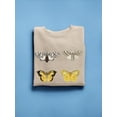 thumbnail image 3 of Vintage Butterflies Vi Sweatshirt Women -Vision Studio Designs, Female Large, 3 of 4