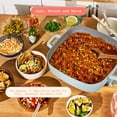 thumbnail image 3 of Beautiful 5-in-1, 12" x 12" Detachable Electric Skillet with EverGood™ Ceramic Nonstick Coating, Hydrangea by Drew Barrymore, 3 of 14