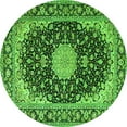 thumbnail image 1 of Ahgly Company Indoor Round Medallion Green Traditional Area Rugs, 8' Round, 1 of 1