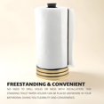 thumbnail image 4 of SHIBA-Paper Towel Holder & Dispenser, Stainless ABS Plastic Standing Hand Towel Holder Stand, No Installation, Kitchen Towel Holder Gold and Silver Design, Golden, 4 of 4