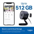 thumbnail image 5 of Tapo by TP-Link Cámara de Seguridad 2K QHD Interior/Exterior, Visión Nocturna en Color, Detección Gratuita de Persona/Mascota/Vehículo, Monitor de Bebé, Almacenamiento Local/En la Nube, IP66, Foco Dob, 5 of 5