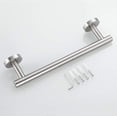thumbnail image 2 of 9-Inch Brushed Nickel Towel Bar for Bathroom, Total Length 11-Inch Small Bath Towel Rack Wall Mount, Durable SUS304 Stainless Steel Modern Home Decor Nickel Towel Holder, 2 of 8