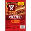 Bar-S Bun Length Franks, 3 lb Family Pack, 24 Count