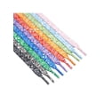 thumbnail image 2 of INSPIRE CHIC 1 Pair Paisley Flat Shoe Laces for Sneakers, 0.31'' Soft Shoelaces Shoestrings for Casual Hiking Shoes Black Colorful 160cm/63.0", 2 of 7