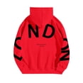 thumbnail image 4 of kamemir Women's Fashion Hoodies & Sweatshirts Women's Casual Hoodies Long Sleeve Color Block Lightweight Pullover Tops Loose Sweatshirt with Pocket(Red,3XL), 4 of 4