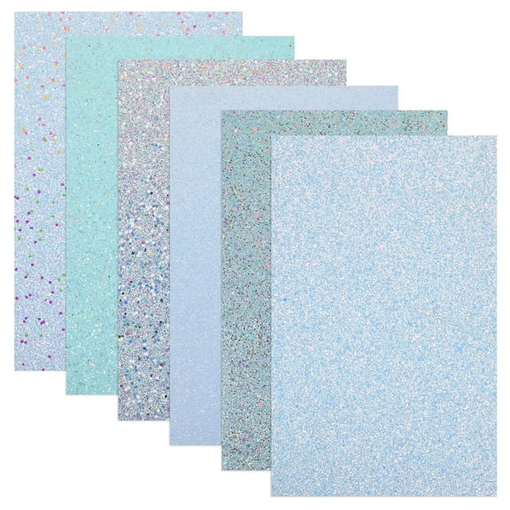 GAXIRE 6Pcs Faux Leather Sheets Craft Making Leathers Rectangular Bright Colors for DIY Jewelry Handbag Material