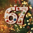 thumbnail image 2 of JLFNYA 67 Christmas Ornament, 67 Ornament for Christmas, 67 Ornaments for Christmas Tree, Xmas Holiday Home Decor, Christmas Tree Decorations, Christmas 67 Wrapping Paper Birthday Gifts, 2 of 6