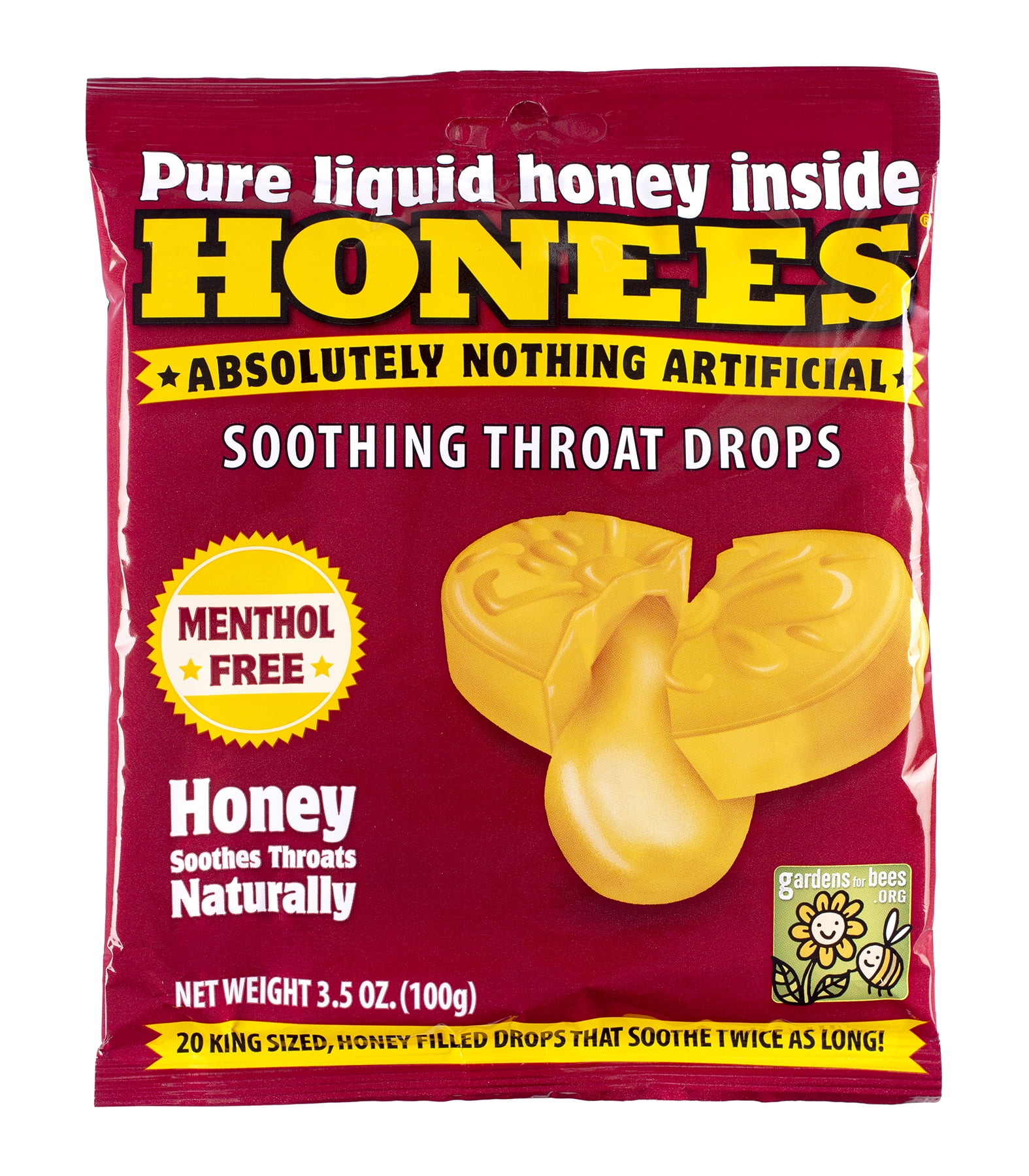 Honees Honey Soothing Throat Drops, 20 Count, 3.5 oz