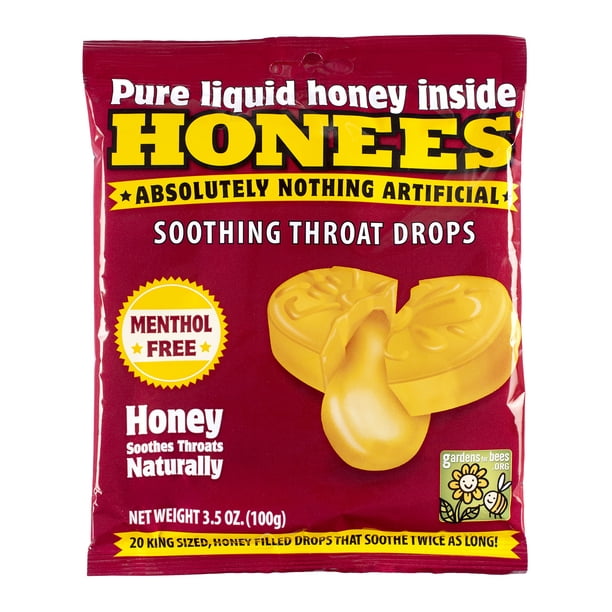 Honees Honey Soothing Throat Drops, 20 count, 3.5 oz