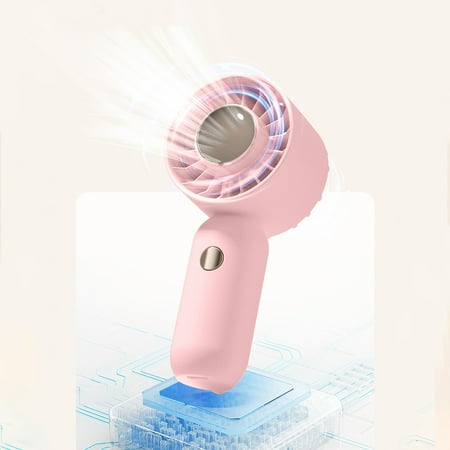 

SPOORYYO USB Rechargeable Handheld Turbo Fan with Silent 3-Speed Operation Ideal for Student Dormitory Office and Outdoor Use