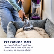BISSELL CleanView Compact Turbo Bagless, Corded, Compact Vacuum, Lightweight, Scatter-Free Technology, Extension Wand, Model 3437
