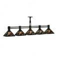 thumbnail image 3 of Meyda 137562 75 in. Ducks in Flight 5 Light Island Pendant, Black & Silver Mica, 3 of 5