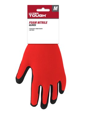 Hyper Tough Men's Foam Nitrile Med