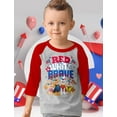 thumbnail image 5 of Paw Patrol 4th of July Celebration Outfit - USA Flag Patriotic Toddler Kids T-Shirt - Perfect for Boys and Girls - Celebratory Fourth of July Clothing - Red 5T, 5 of 6