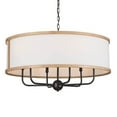 thumbnail image 3 of 52466AVI Kichler Lighting Heddle - 6 Light Medium Chandelier In Homestead Style-17 Inches Tall and 30.5 Inches Wide-Anvil Iron Finish    -Traditional, 3 of 11