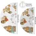 thumbnail image 3 of Coolnut Thanksgiving Tree Skirt Autumn Animals Xmas Tree Skirt, Floor Door Round Mat Decorations for Holiday Party Home Christmas Day Ornaments,47.2", 3 of 6
