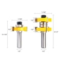 thumbnail image 4 of Nxtop Adjustable Tongue and Groove Router Bit Set 1-1/2" Stock Woodworking Cutting Milling Tools 1/2 Inch Shank, 4 of 4