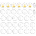 thumbnail image 1 of Uxcell 30 Pcs Soportes de Tealight Colgantes Esferas 4" Bolas de Acrílico Recargables, Contenedor de Adornos Navideños de Plástico para Decoración de Fiestas en el Hogar DIY, 1 of 7