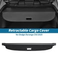 thumbnail image 2 of Retractable Cargo Cover for Dodge Durango 3rd 2025 Not Fits 2025 R/T Rear Trunk Luggage Security Shield Shade Privacy Screen Cover Parcel Shelf Waterproof Black, 2 of 7