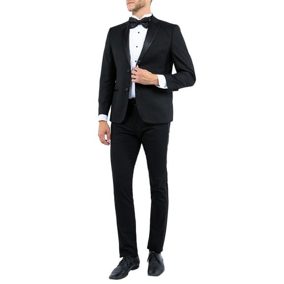 Mens Black Tuxedo, Jacket Slim Fit Notch Lapel